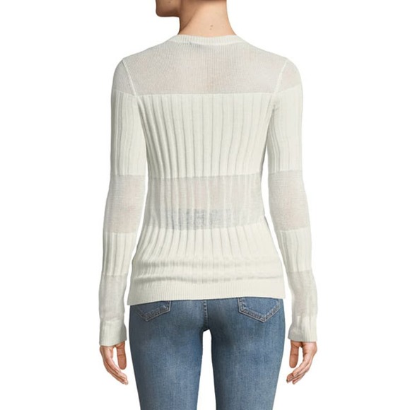 NEW J BRAND ANDREA RIBBED METALLIC CREWNECK SWEATER SZ S - Picture 2 of 7